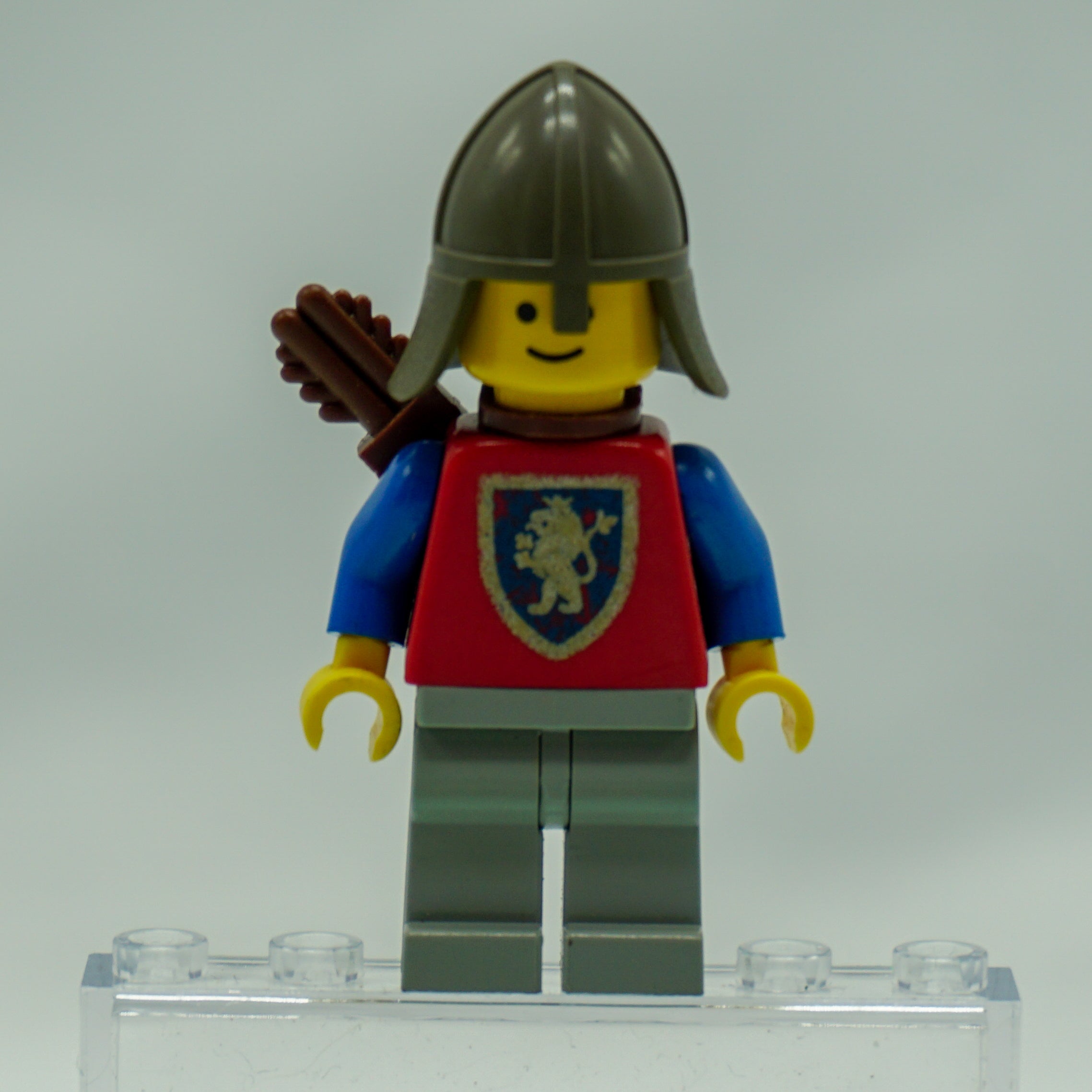 Minifig cas372 - Crusader Lion - Light Gray Legs, Dark Gray Neck-Protector, Quiver