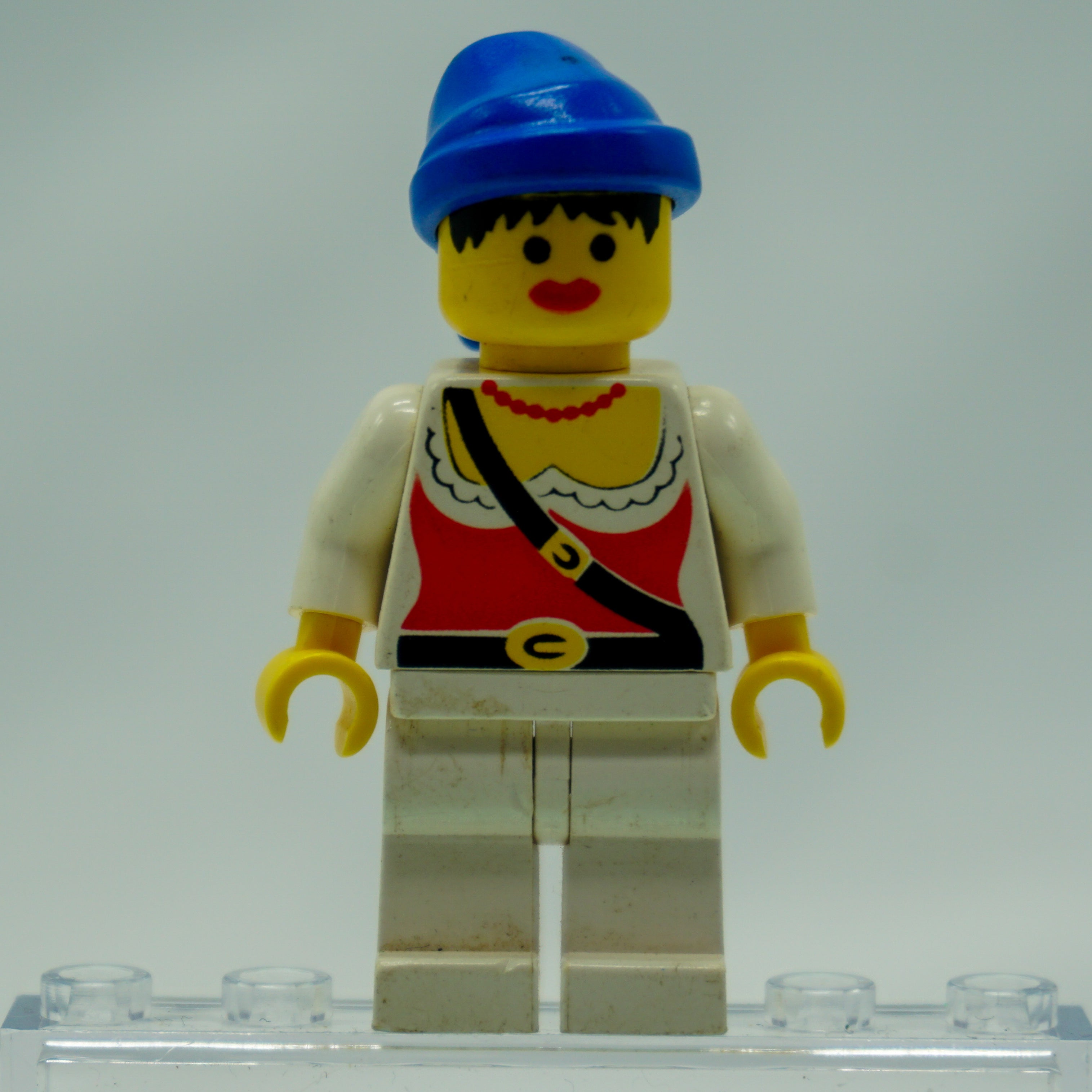 Minifig pi056 - Pirate Female, White Legs, Blue Bandana